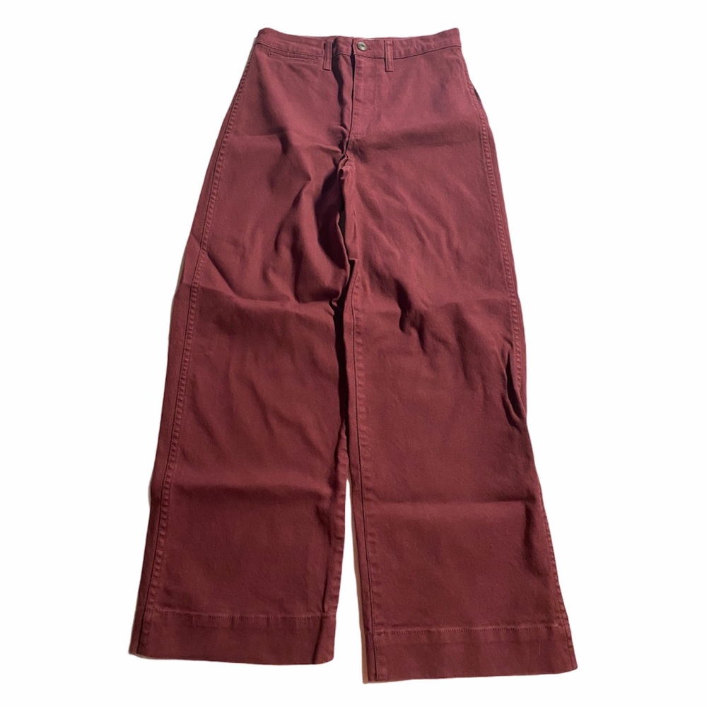 Madewell full length slim Emmett jeans maroon